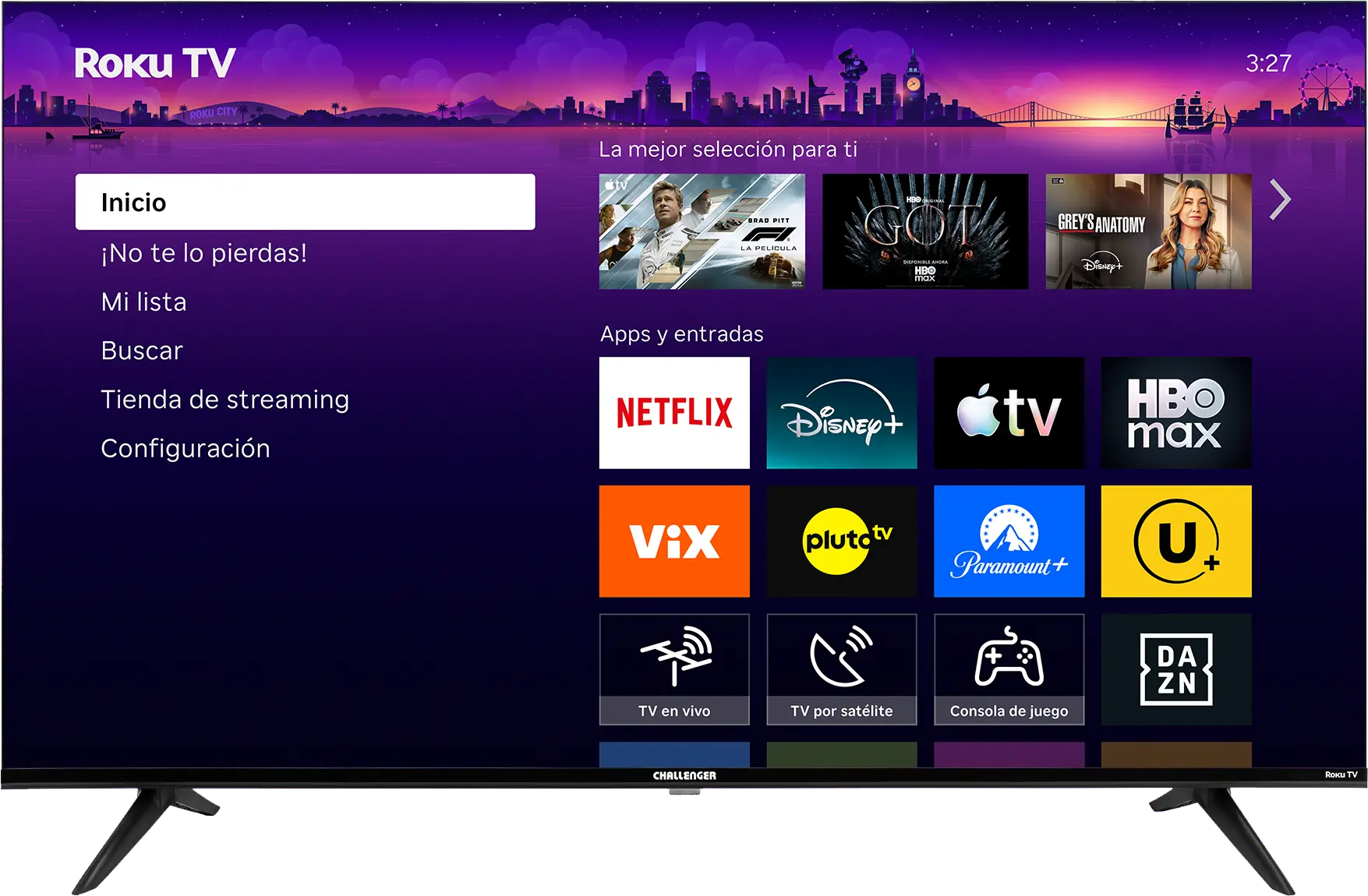 Challenger Roku TV Challenger 4K TV con Roku OS